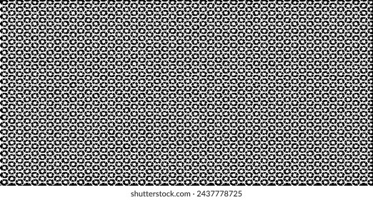 Rough, irregular texture composed of monochrome geometric elements. Overlay distressed grunge background. Abstract vector illustration. Isolated on white background. EPS10