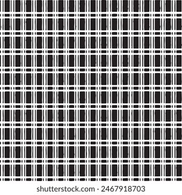 Rough, irregular texture composed of monochrome geometric elements. Overlay distressed grunge background. Abstract vector illustration. Isolated on white background. EPS10