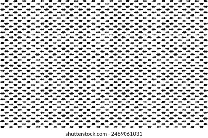 Rough, irregular texture composed of monochrome geometric elements. Overlay distressed grunge background. Abstract vector illustration. Isolated on white background. EPS10