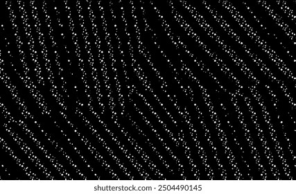 Rough, irregular texture composed of monochrome geometric elements. Overlay distressed grunge background. Abstract vector illustration. Isolated on white background. EPS10