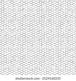 Rough, irregular texture composed of monochrome geometric elements. Overlay distressed grunge background. Abstract vector illustration. Isolated on white background. EPS10