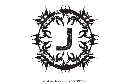 Rough Letter J