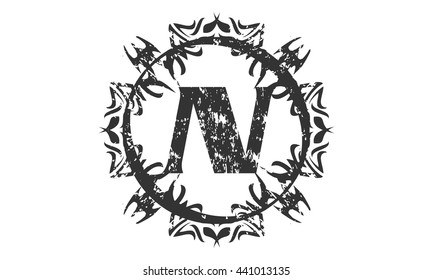 Rough Letter N