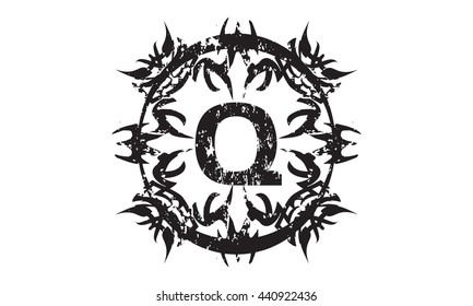 Rough Letter Q