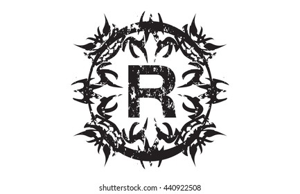 Rough Letter R