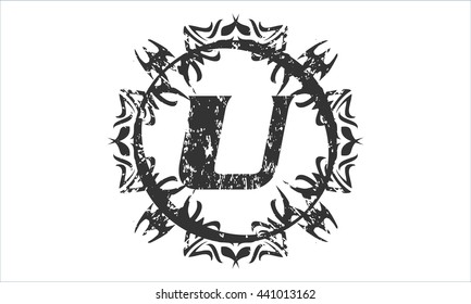 Rough Letter U
