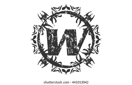 Rough Letter W