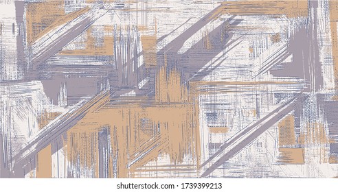 Rough and messy oil paint strokes on canvas. Abstract painting, cross hatching texture, grungy background