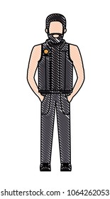 rough motorcyclist avatar character