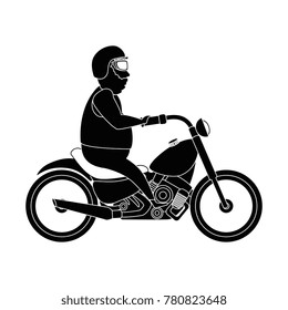 rough motorcyclist avatar character
