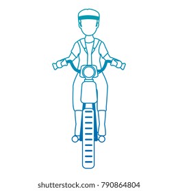 rough motorcyclist avatar character
