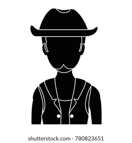 rough motorcyclist with hat avatar character