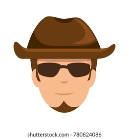 rough motorcyclist with hat avatar character