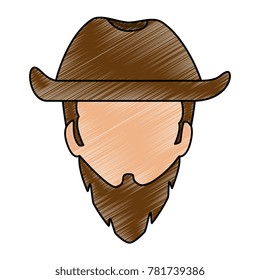 rough motorcyclist with hat avatar character