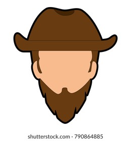 rough motorcyclist with hat avatar character