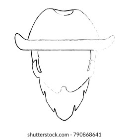 rough motorcyclist with hat avatar character