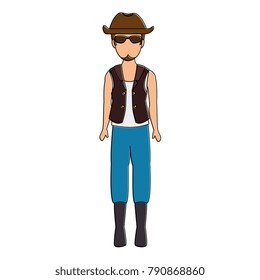 rough motorcyclist with hat avatar character