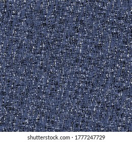 Rough mottling blauer Stoff. Rustikale Baumwollstruktur. Fleckiger Hintergrund.