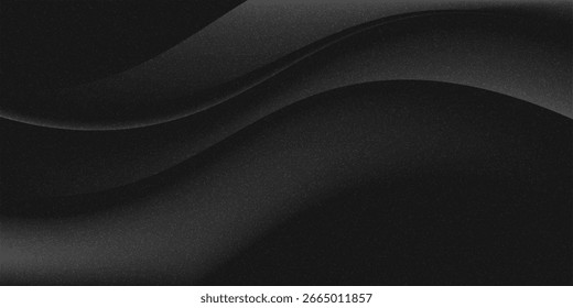 Textura de ruido áspero sobre fondo negro abstracto, fondo monocromo.