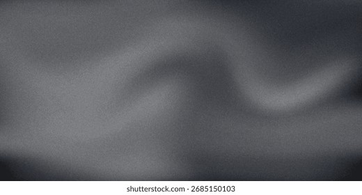 Textura de ruido áspero sobre fondo negro abstracto, fondo monocromo.
