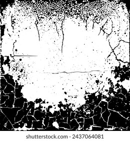 Rough Old Frame Graphic Design Layout Template Safety Backdrop