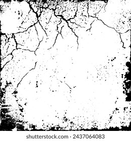 Rough Old Frame Graphic Design Layout Template Safety Backdrop