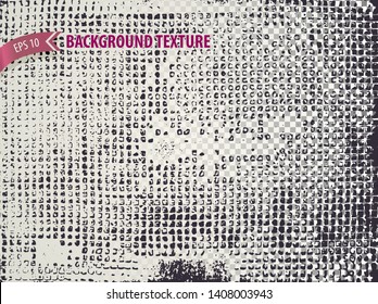 Rough overlay texture with distressed effect. Urban backdrop for site, web design, banner, poster. Vector background.