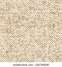 Rough patterned texture. Abstract fabric beige background. Vector design.Handmade fabric made in manual loom with lama wool hand-spun in natural colors