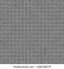 Rough plaid fabric. Wool blanket texture. Monochrome. Vector illustration.