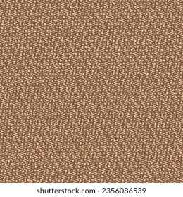 Rough reddish brown cloth. Old upholstery fabric. Distressed canvas structure. Rustic textile. Textured background. Vector seamless.