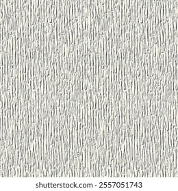 The rough, ridged surface of an old wooden board. A striated cement wall. Wrinkled texture background. Abstract vector seamless.