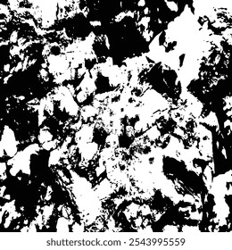 Rough rocky texture in black and white