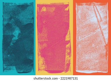 Rough Rolled Ink Halftone Textures