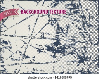 Rough rusty overlay texture with distressed effect. Urban backdrop for site, web design, banner, poster. Vector background.
