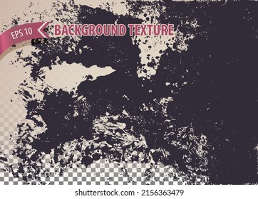 Rough rusty overlay texture with distressed effect. Urban backdrop for site, web design, banner, poster. Vector background.