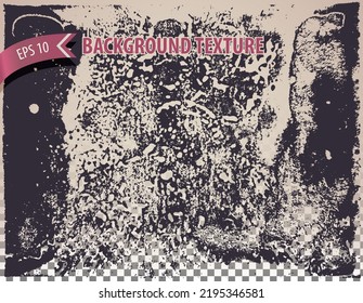 Rough rusty overlay texture with distressed effect. Urban backdrop for site, web design, banner, poster. Vector background.