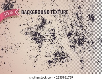 Rough rusty overlay texture with distressed effect. Grunge backdrop for site, web design, banner, poster. Vector background.
