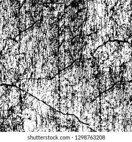 Rough, scratch, splatter grunge pattern design. Dry brush strokes. Overlay texture. Faded black - white dyed paper texture. Sketch design. Use for poster, cover, banner, mock-up, stickers layout.