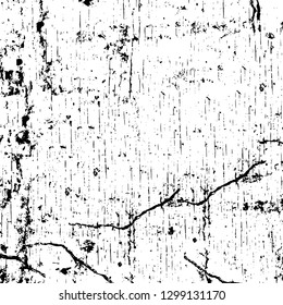 Rough, scratch, splatter grunge pattern design. Dry brush strokes. Overlay texture. Faded black - white dyed paper texture. Sketch design. Use for poster, cover, banner, mock-up, stickers layout.