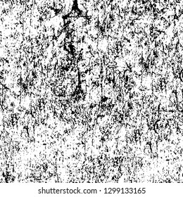 Rough, scratch, splatter grunge pattern design. Dry brush strokes. Overlay texture. Faded black - white dyed paper texture. Sketch design. Use for poster, cover, banner, mock-up, stickers layout.