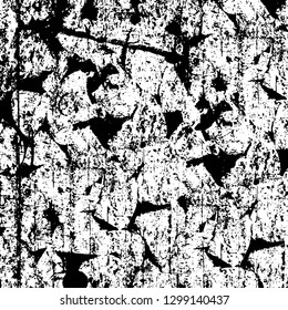 Rough, scratch, splatter grunge pattern design. Dry brush strokes. Overlay texture. Faded black - white dyed paper texture. Sketch design. Use for poster, cover, banner, mock-up, stickers layout.