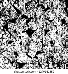 Rough, scratch, splatter grunge pattern design. Dry brush strokes. Overlay texture. Faded black - white dyed paper texture. Sketch design. Use for poster, cover, banner, mock-up, stickers layout.