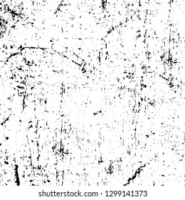 Rough, scratch, splatter grunge pattern design. Dry brush strokes. Overlay texture. Faded black - white dyed paper texture. Sketch design. Use for poster, cover, banner, mock-up, stickers layout.