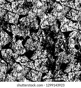 Rough, scratch, splatter grunge pattern design. Dry brush strokes. Overlay texture. Faded black - white dyed paper texture. Sketch design. Use for poster, cover, banner, mock-up, stickers layout.