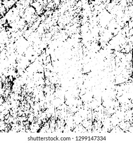 Rough, scratch, splatter grunge pattern design. Dry brush strokes. Overlay texture. Faded black - white dyed paper texture. Sketch design. Use for poster, cover, banner, mock-up, stickers layout.