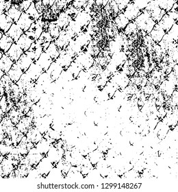 Rough, scratch, splatter grunge pattern design. Dry brush strokes. Overlay texture. Faded black - white dyed paper texture. Sketch design. Use for poster, cover, banner, mock-up, stickers layout.