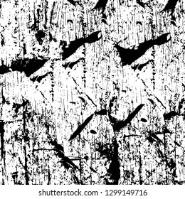 Rough, scratch, splatter grunge pattern design. Dry brush strokes. Overlay texture. Faded black - white dyed paper texture. Sketch design. Use for poster, cover, banner, mock-up, stickers layout.