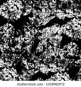 Rough, scratch, splatter grunge pattern design. Dry brush strokes. Overlay texture. Faded black-white dyed paper texture. Sketch grunge design. Use for poster, cover, banner, mock-up, stickers layout.