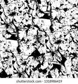 Rough, scratch, splatter grunge pattern design. Dry brush strokes. Overlay texture. Faded black-white dyed paper texture. Sketch grunge design. Use for poster, cover, banner, mock-up, stickers layout.