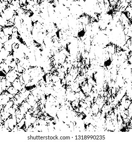 Rough, scratch, splatter grunge pattern design. Dry brush strokes. Overlay texture. Faded black-white dyed paper texture. Sketch grunge design. Use for poster, cover, banner, mock-up, stickers layout.